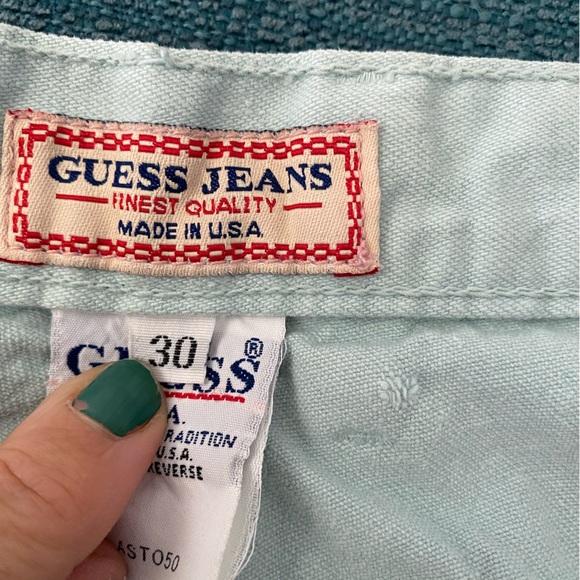GUESS jeans, from early 90s. 100% cotton, light blue, sz 30 - Picture 4 of 8
